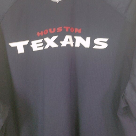 Houston Texans Nike NFL On-Field 1/4 Zip Pullover Windbreaker Jacket Mens XLarge - Picture 9 of 10